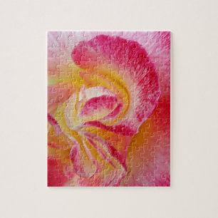 yellow pink petals jigsaw puzzle