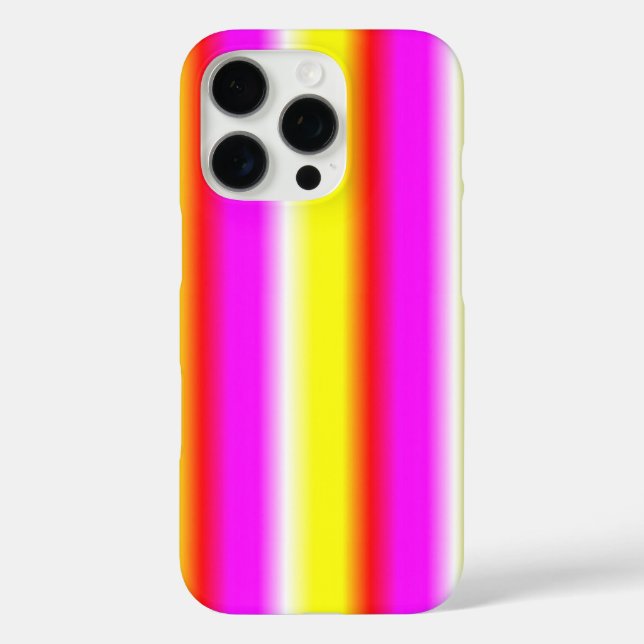 yellow pink rainbow stripe Case-Mate iPhone case (Back)