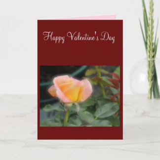 Yellow & Pink Rose Valentine's Day Card