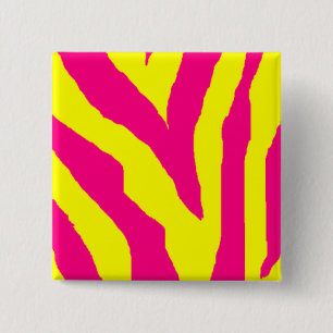 Yellow & Pink Zebra Pin