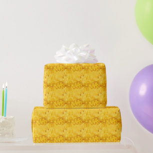 Yellow Pixelated Wrapping Paper