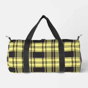 Yellow Plaid Duffle Bag