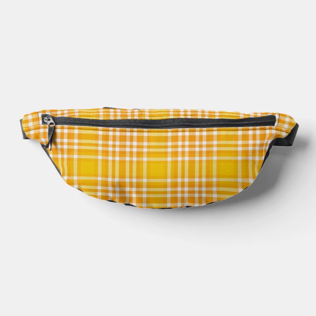Yellow Plaid Fanny Pack (Lay Down)