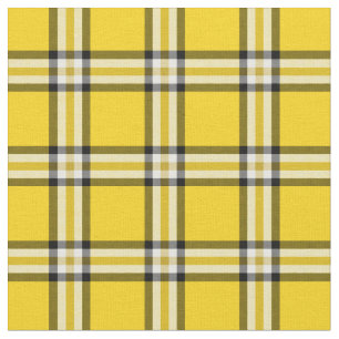 Yellow Plaid Tartan Fabric