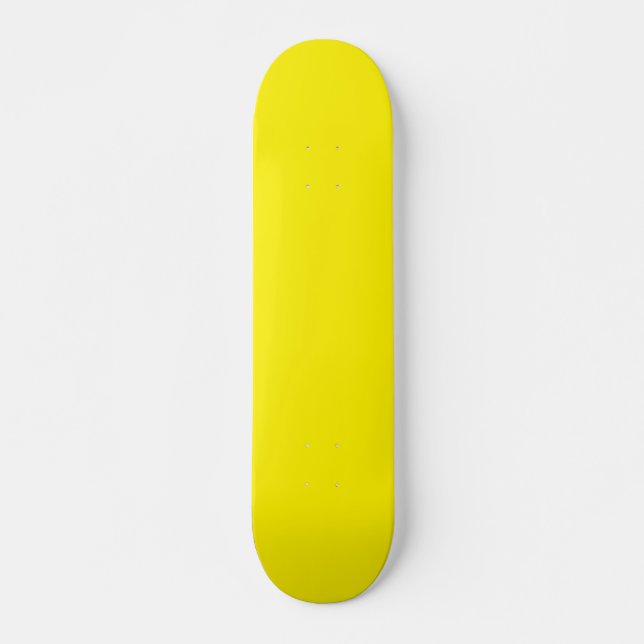 Yellow Plain Colour Skateboard (Front)