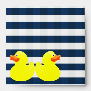yellow plastic ducks envelope
