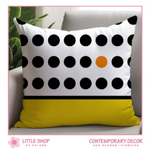 Yellow Playful Dots Cushion