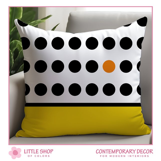 Yellow Playful Dots Cushion (Creator Uploaded)