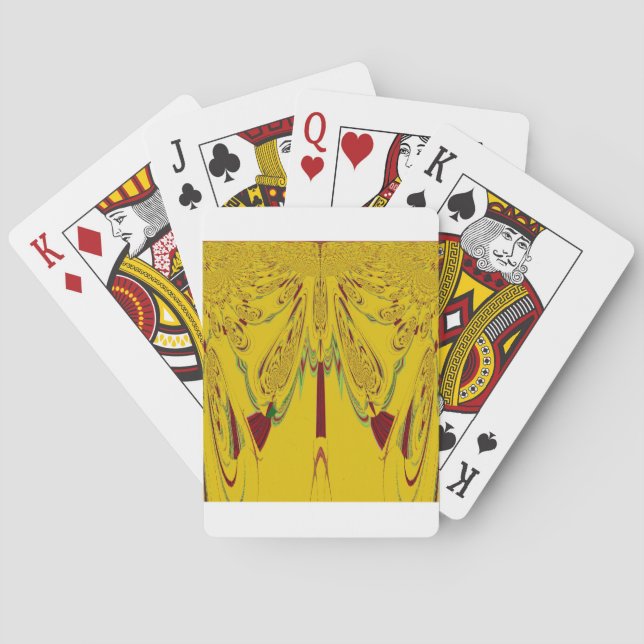 Yellow Playing Cards (Back)