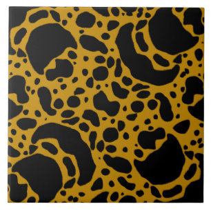 Yellow Poison Dart Frog Ceramic Tile