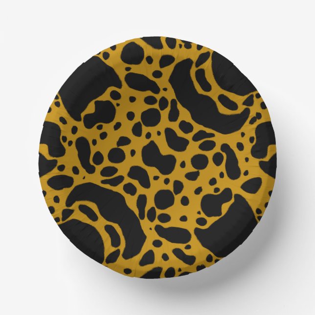Yellow Poison Dart Frog Paper Plate (Front)