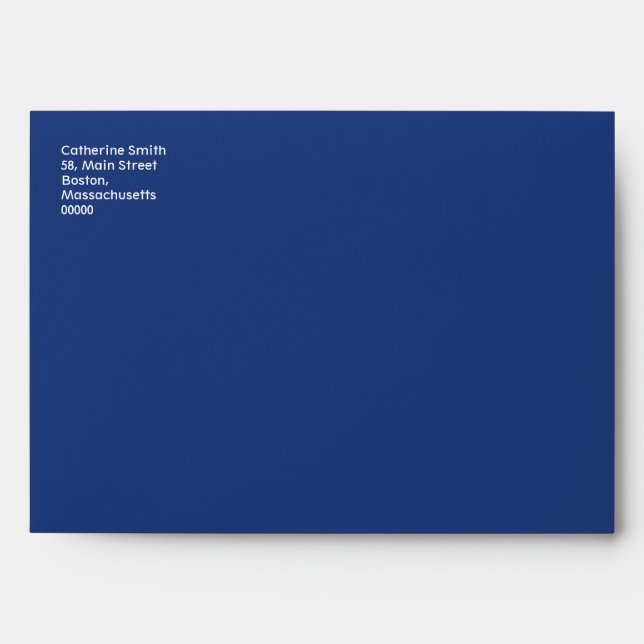 Yellow Polka Dot Envelope With Blue (Front)