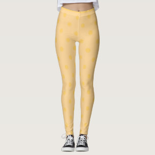 Yellow Polka Dot Leggings