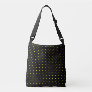 Yellow Polka Dot on Black Tote