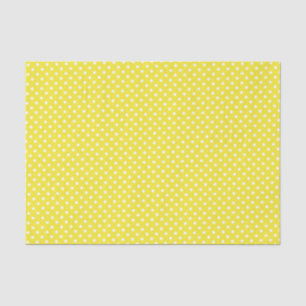 Yellow Polka Dot Pattern Tissue Paper