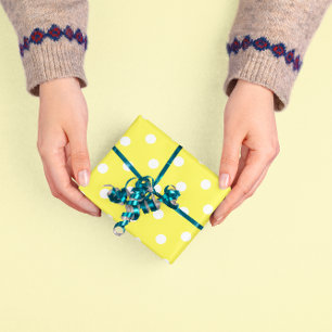 Yellow Polka Dot Wrapping Paper
