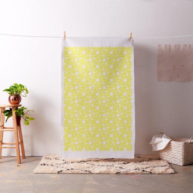 Yellow Polka Dots Fabric (In Situ)