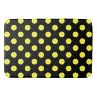 Yellow polka dots on black backgound