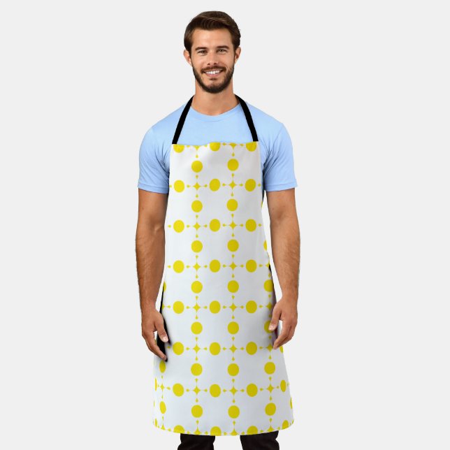 Yellow Polka Dots, Polka Dot Pattern, Dots, Dotted Apron (Worn)