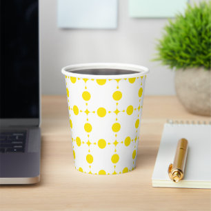 Yellow Polka Dots, Polka Dot Pattern, Dots, Dotted Paper Cups