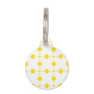 Yellow Polka Dots, Polka Dot Pattern, Dots, Dotted Pet Tag