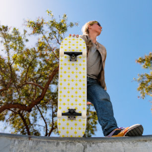 Yellow Polka Dots, Polka Dot Pattern, Dots, Dotted Skateboard