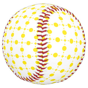 Yellow Polka Dots, Polka Dot Pattern, Dots, Dotted Softball