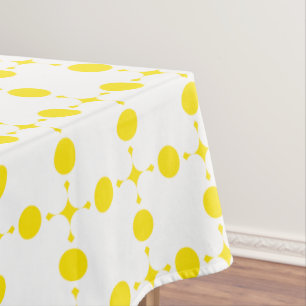 Yellow Polka Dots, Polka Dot Pattern, Dots, Dotted Tablecloth