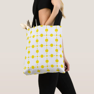 Yellow Polka Dots, Polka Dot Pattern, Dots, Dotted Tote Bag