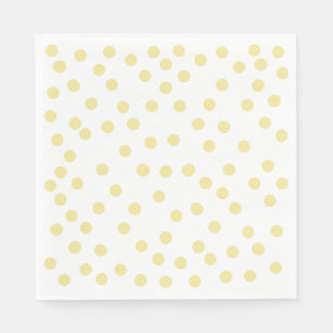 Yellow Polkadot Paper Napkin