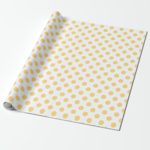 Yellow polkadots wrapping paper