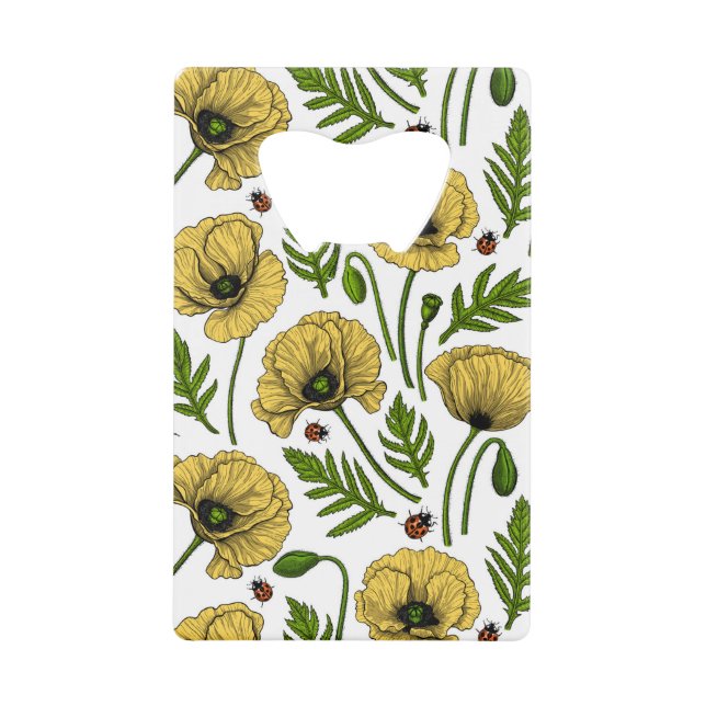 Yellow poppies and ladybugs (Front)