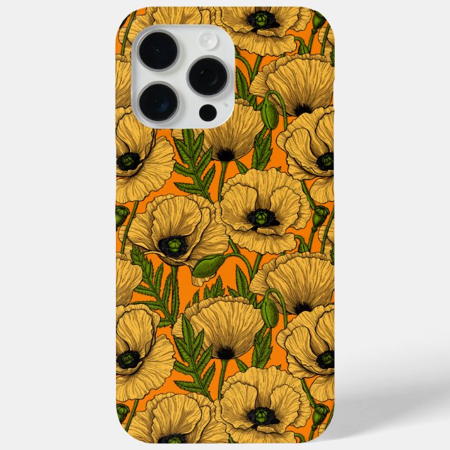Yellow poppies Case-Mate iPhone case (Back)