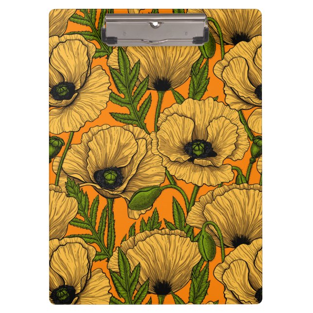 Yellow poppies clipboard (Front)