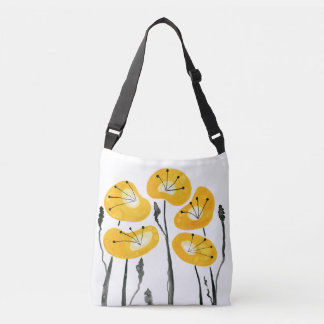 Yellow Poppies Crossbody Bag