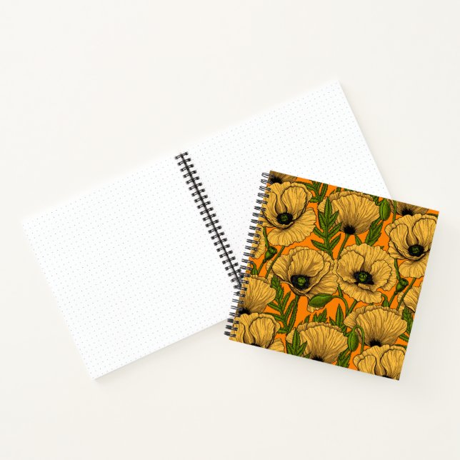 Yellow poppies notebook (Inside)