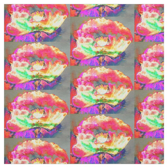 Yellow Poppy Fabric (Swatch)