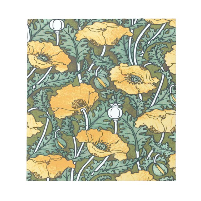Yellow Poppy Notepad (Front)