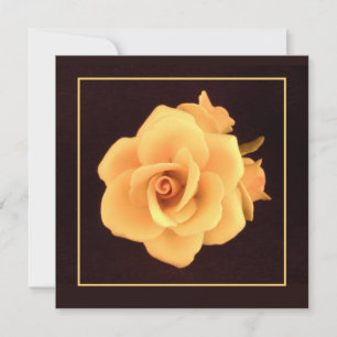 Yellow Porcelain Rose 2004 Photo Hi-Def Print Card