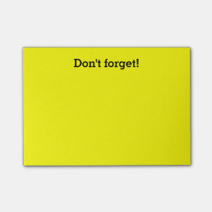 Yellow post-it notes Custom office supplies