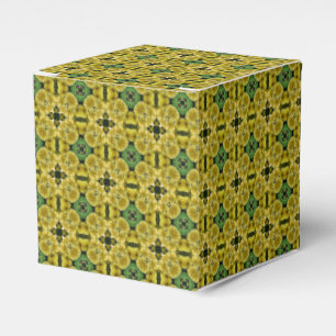 Yellow Primrose Flower Abstract Art Favour Box