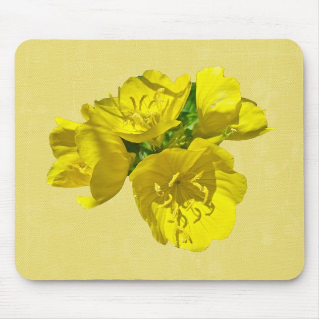 Yellow Primroses - Sundrops Mouse Pad (Front)