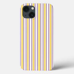 Yellow, purple and white candy stripes Case-Mate i iPhone 13 Case