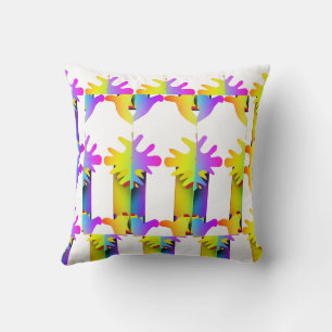 Yellow Purple Blossoms Decorator Cushion