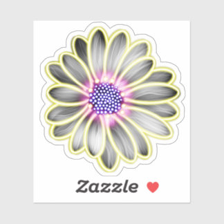 Yellow & Purple Light Effect Daisy