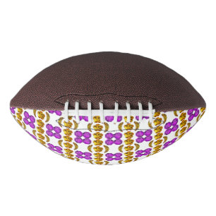 Yellow Purple Pattern Football