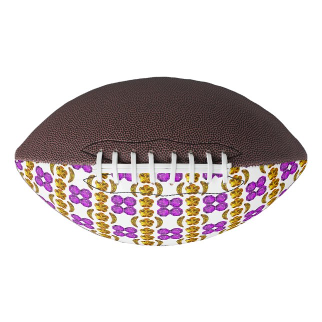 Yellow Purple Pattern Football (Front)