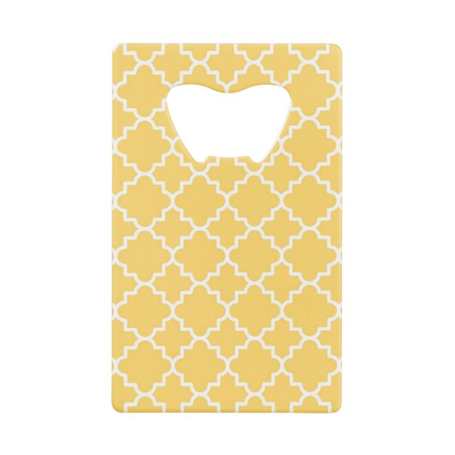 Yellow Quatrefoil Pattern (Front)