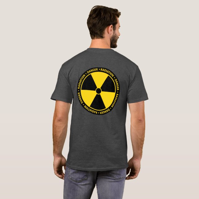 Yellow Radiation Symbol Shirt (backprint) (Back Full)