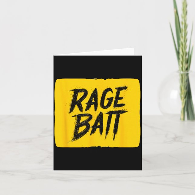 Yellow Rage Bait Graphic Card (Front)